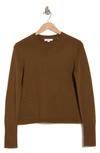 Vince Crewneck Wool & Cashmere Sweater In Chestnut