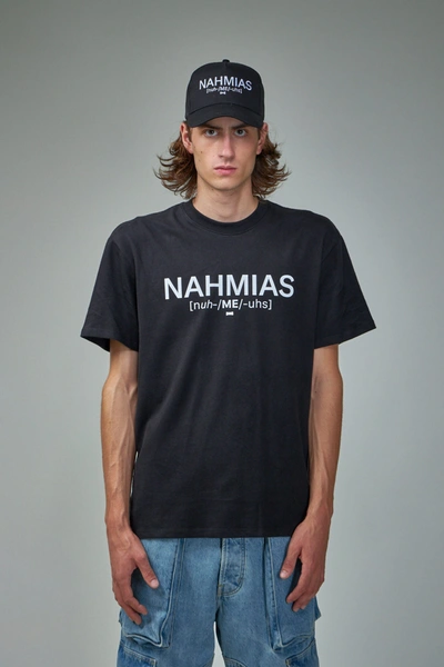Nahmias Pronunciation T-shirt Clothing In Black