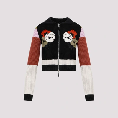 Etro Hooded Wool Zip-up Cardigan In Multi