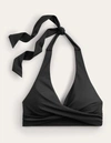 Boden Levanzo Halter Bikini Top Black Women