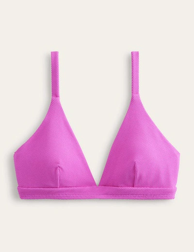 Boden Arezzo V-neck Bikini Top Amazing Pink Honeycomb Women