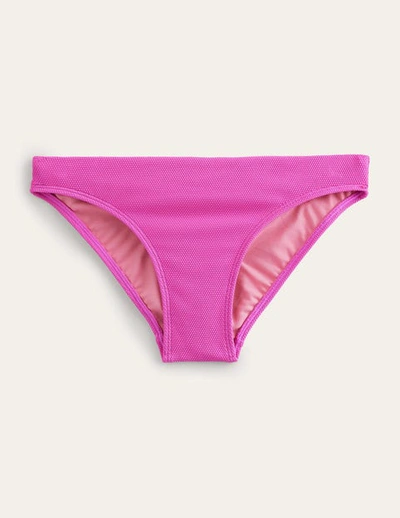 Boden Classic Texture Bikini Bottoms Amazing Pink Honeycomb Women