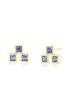FUTURE FORTUNE 18K YELLOW GOLD FLASH STUD EARRINGS