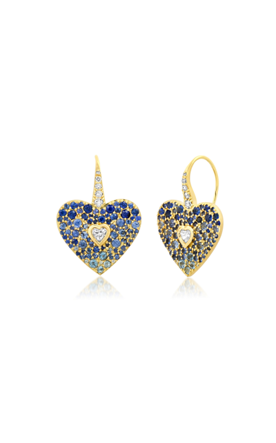 Future Fortune 18k Yellow Gold Luck N Love Earrings
