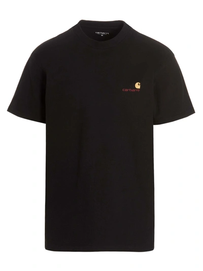 Carhartt T-shirt In Black Cotton In Nero