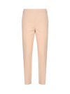 Genny Tailored-cut Tapered-leg Trousers In Nude