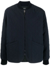 APC NAVY BLUE QUILTED BOMBER JACKET