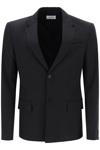 Off-white Strap Relax Black Virgin Wool Jacket In Black Black (black)
