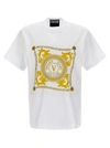 VERSACE JEANS COUTURE LOGO PRINT T-SHIRT WHITE