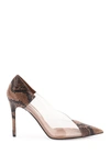 STELLA MCCARTNEY PYTHON PRINT TRANSPARENT PUMPS