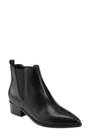 Marc Fisher Ltd Yale Leather Pointed Chelsea Booties In Black 001