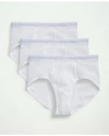 Brooks Brothers Supima Cotton Low-rise Briefs-3 Pack | White | Size 2xl
