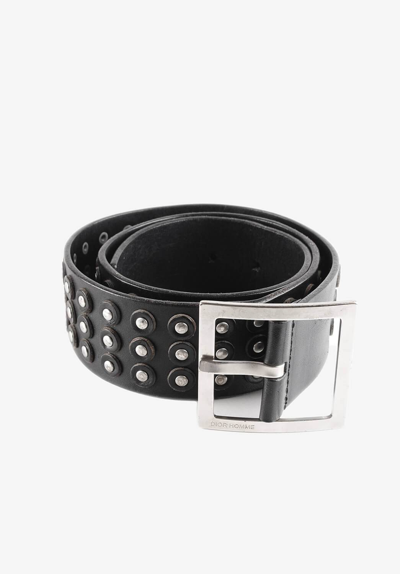 Pre-owned Dior Homme By Hedi Slimane Leather Men Belt In Pre-owned Dior Homme By Hedi Slimane Leather Men Belt In