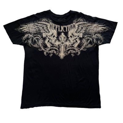 xzavier tシャツ affliction y2k グランジ 十字架 スカル - メルカリ