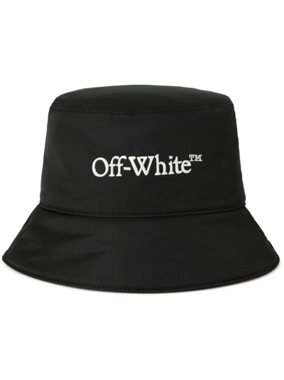 Off-white Nylon Bucket Hat In Black