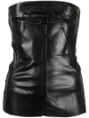 RICK OWENS DENIM BUSTIER TOP