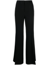 Alberto Biani Flared Tailored Trousers In Black