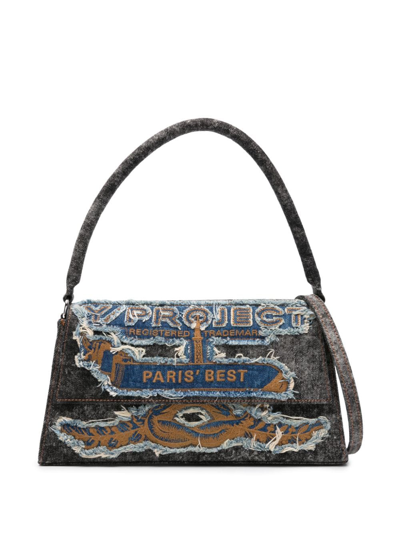 Y/project Paris' Best Denim Shoulder Bag In Black