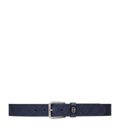 Gucci Interlocking G Belt In Blue