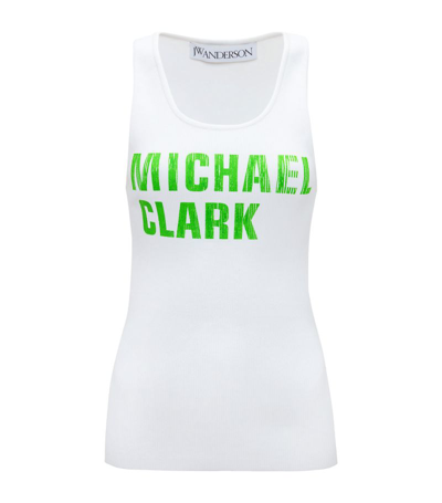 Jw Anderson Michael Clark Tank Top In White