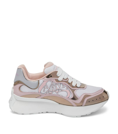 Alexander Mcqueen Sprint Runner Sneakers In Metallic