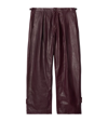 BURBERRY LEATHER TROUSERS