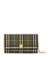 BURBERRY CHECK CHAIN WALLET