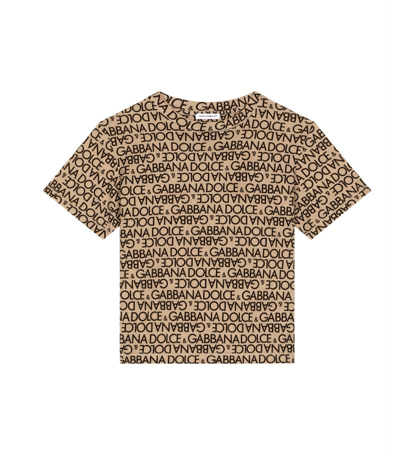 Dolce & Gabbana Kids' Logo Print T-shirt (2-6 Years) In Multi