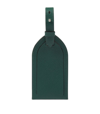 Smythson Luggage Tag In Panama In Forest