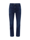 7 For All Mankind Austyn Relaxed Straight Leg Jeans In Dark Blue