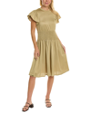 REBECCA TAYLOR REBECCA TAYLOR FLUTTER SLEEVE DRESS