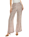 Rebecca Taylor Silk Pajama Pants In Violet Floral Multi