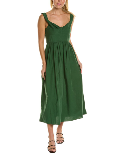 Rebecca Taylor Midi Dress In Green