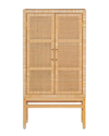 Tov Furniture Amara Woven Rattan Wall Cabinet