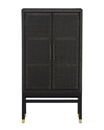 Tov Furniture Amara Woven Rattan Wall Cabinet