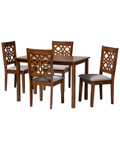 Baxton Studio Abigail Modern 5pc Dining Set