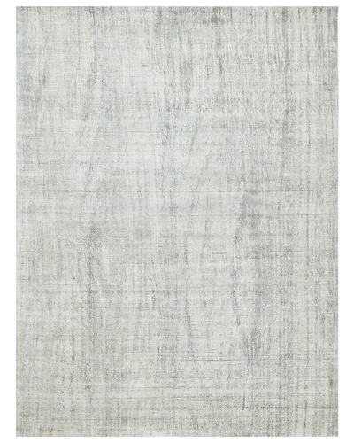 Exquisite Rugs Cloud Wool/bamboo Silk Area Rug In White