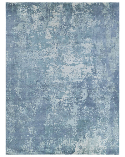 Exquisite Rugs Laguna Wool/bamboo Silk Area Rug In Blue