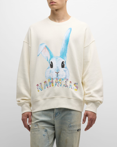 Nahmias Cotton Nah Bunny Sweatshirt In Vtgwht