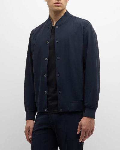 Theory Men's Murphy Precision Ponte Jacket In Baltic