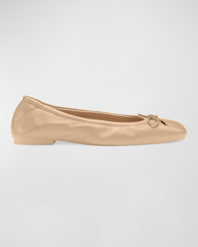 Stuart Weitzman Bardot Bow Flat In Ballet