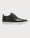 CHRISTIAN LOUBOUTIN MEN'S F. A.V. FIQUE A VONTADE SPIKED LEATHER SLIP-ON SNEAKERS