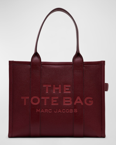 Marc Jacobs The Leather Large Tote Bag In Cherry