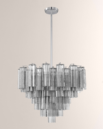Crystorama Addis 12-light Polished Chrome Chandelier In Autumn