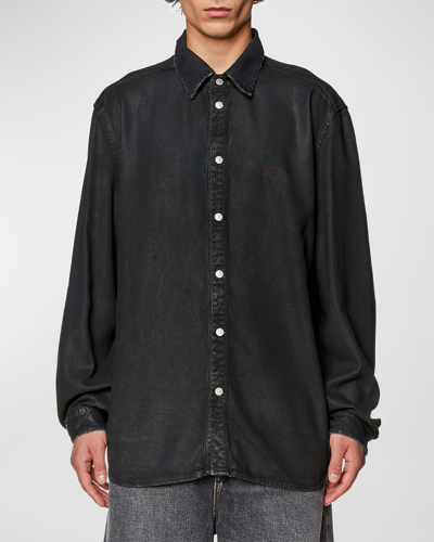 Diesel D-ocean Shirt In Black