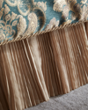Austin Horn Collection Harlow King Pleated Bed Skirt In Bronze