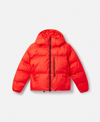 Stella Mccartney Truenature Short Padded Coat In Active Red