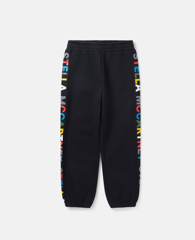 Stella Mccartney Colour Pop Smudge Print Joggers In Black