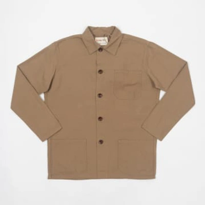 Uskees Buttoned Overshirt In Beige In Neturals