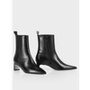 MARC CAIN BLACK HEELED ANKLE BOOTS